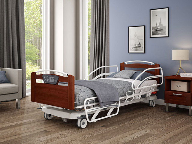 hospital bed in room